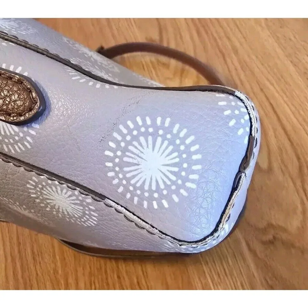 Fossil Faux Leather Crossbody Floral Purse Bag